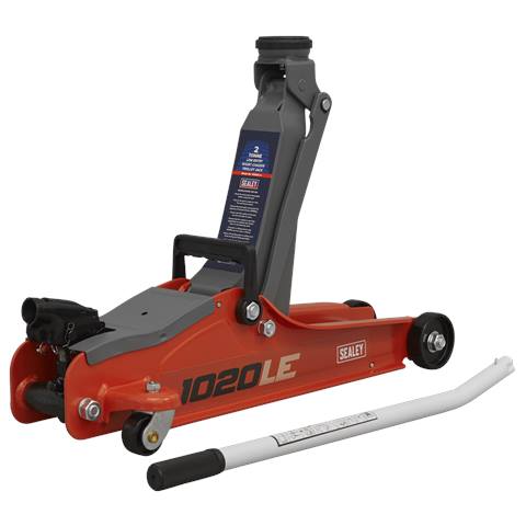 Low Profile Short Chassis Trolley Jack 2 Tonne - Red