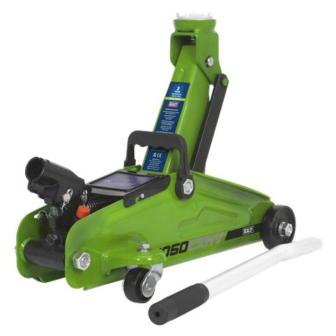 Short Chassis Trolley Jack 2 Tonne - Green