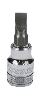 3/8"Dr. Slotted Bit Socket SL7 x 48L (Black Line)