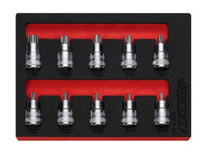 3/8" Torx Super Stubby Bit Socket Set In EVA Foam