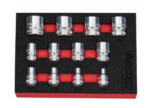 3/8" 12Pc Shallow 12pt Imperial Socket Set