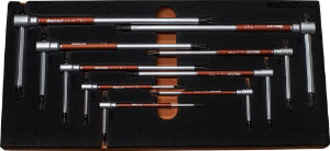 9 Pc 3 Way Spinner Torx T-Handle Wrench Set