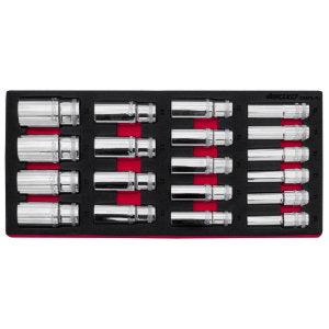 6 PT 1/2" Deep Socket Set 10 - 32mm In EVA Foam