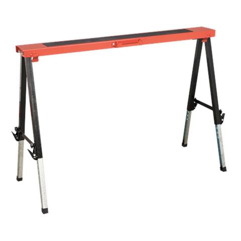 Fold Down Trestle with Adjustable Legs 150kg Capacity