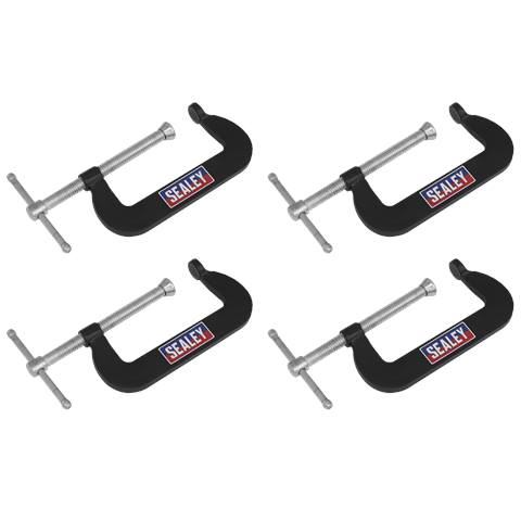 Junior C-Clamp Set 76 x 35mm 4pc