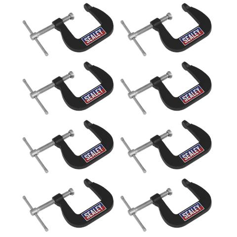Junior C-Clamp Set 28 x 28mm 8pc