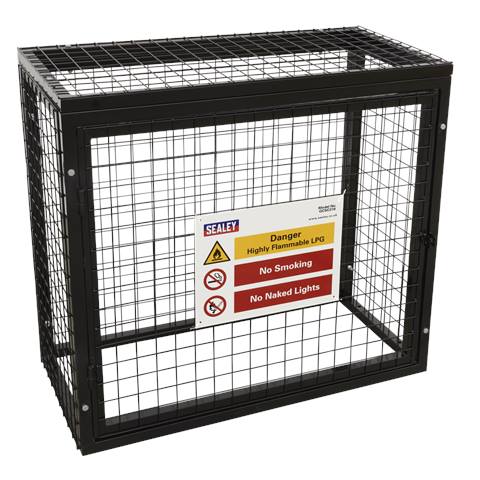 Gas Cylinder Safety Cage - 3 x 19kg