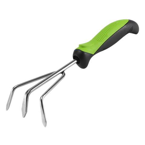 Hand Cultivator with Soft Grip Handle & Stainless Steel Tines