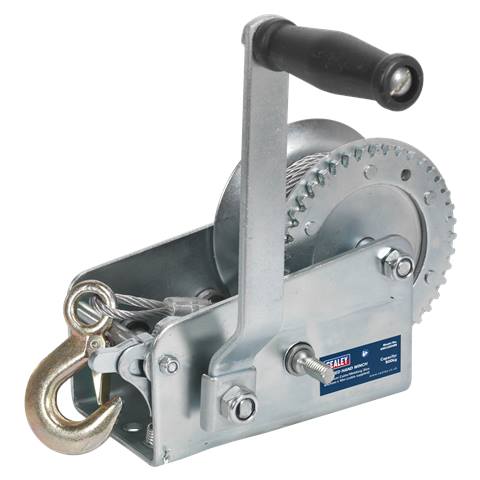 Geared Hand Winch with Cable 900kg Capacity