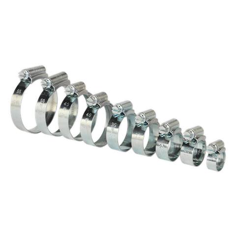 HI-GRIP® Zinc Plated Hose Clip Assortment 9.5-55mm 85pc