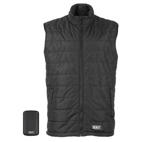 5V Heated Puffy Gilet with Power Bank - 44" to 52" Chest