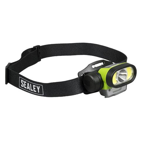 Rechargeable Head Torch with Auto-Sensor 5W & 3W COB LED