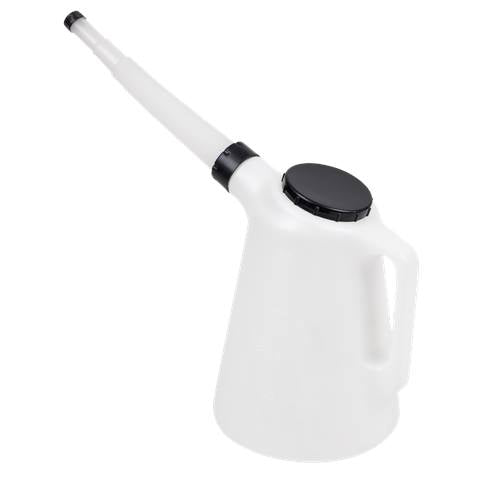 Oil Container with Flexible Spout 5L - Black Lid