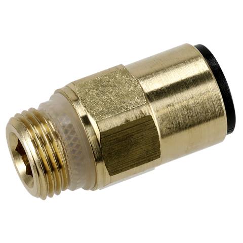 John Guest® Brass SuperThread Straight Adaptor 12mm x 3/8"BSP - Pack of 2