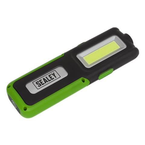Rechargeable Inspection Light with Power Bank 5W COB & 3W SMD LED - Green
