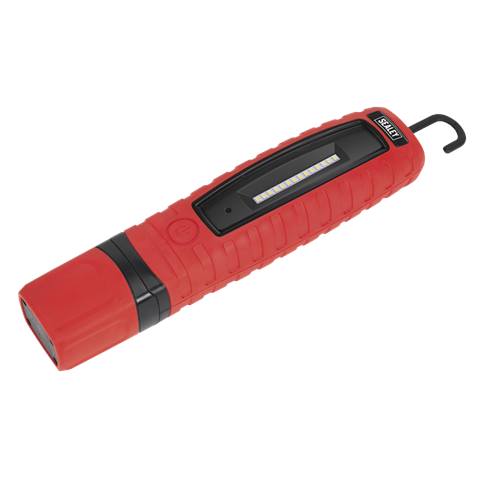 Rechargeable 360° Inspection Light 8W & 3W SMD LED - Red