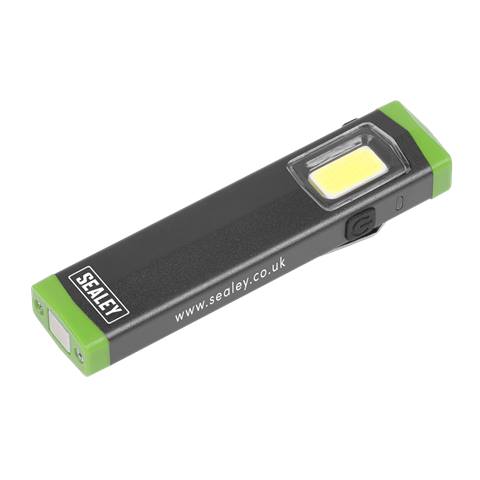 Rechargeable Mini Super Beam Aluminium Pocket Light 3W COB LED