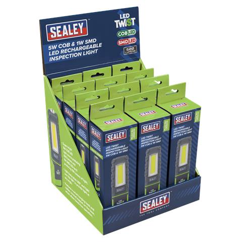 LED Twist® Rechargeable Inspection Light, Green - Box of 12
