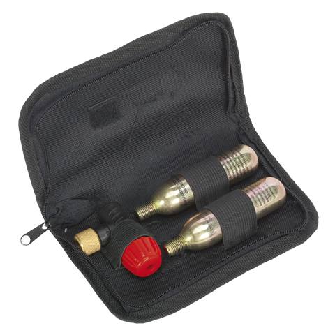 Motorcycle CO2 Emergency Tyre Inflator Kit