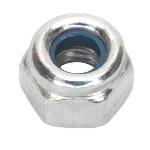 Zinc Plated Nylon Locknut M4, DIN 982 - Pack of 100
