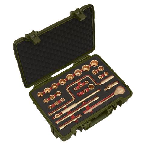 Premier Non-Sparking Socket Set 1/2"Sq Drive 31pc