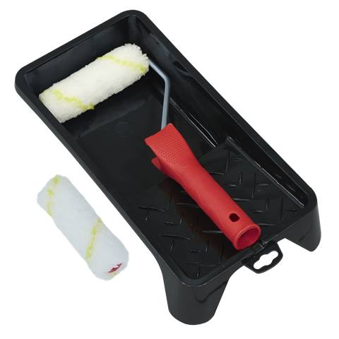 4" Paint Roller Set with Tray
