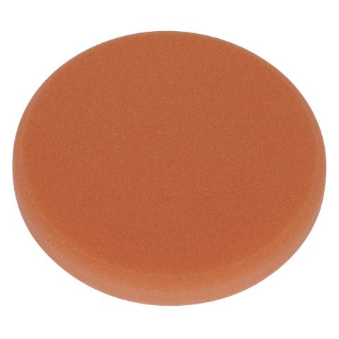 Hook-and-Loop Buffing & Polishing Foam Head 150 x 25mm - Orange/Firm