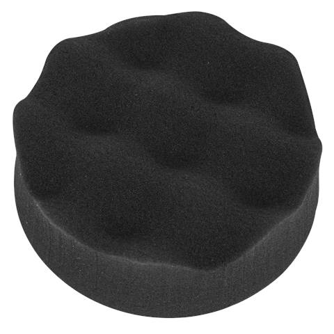 Hook-and-Loop Buffing & Polishing Foam Head 80 x 25mm - Black/Soft