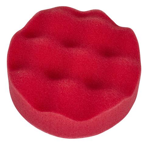 Hook-and-Loop Buffing & Polishing Foam Head 80 x 25mm - Red/Ultra-Soft