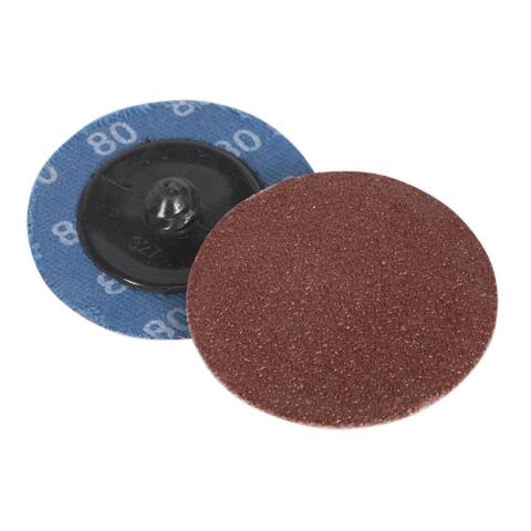 50mm Quick Change Sanding Disc 80Grit - Pack of 10
