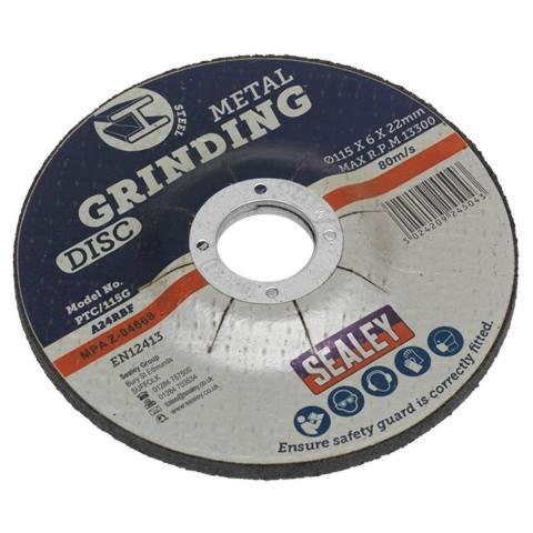 115 x 6mm Grinding Disc 22mm Bore
