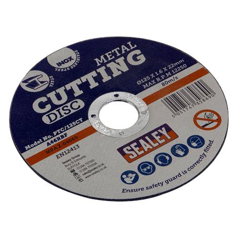 125 x 1.6mm Cutting Disc 22mm Bore