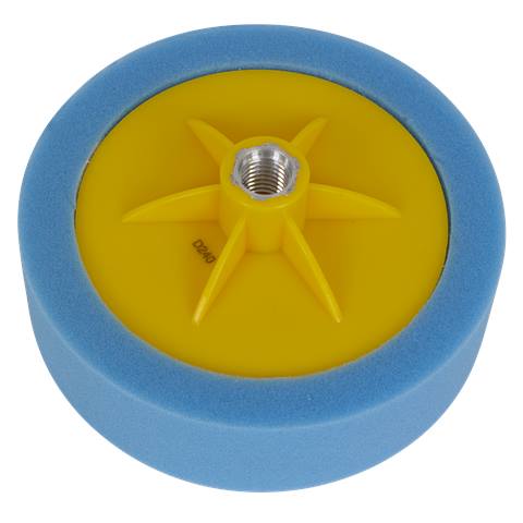 150 x 50mm Buffing & Polishing Foam Head 5/8"UNC - Blue/Medium