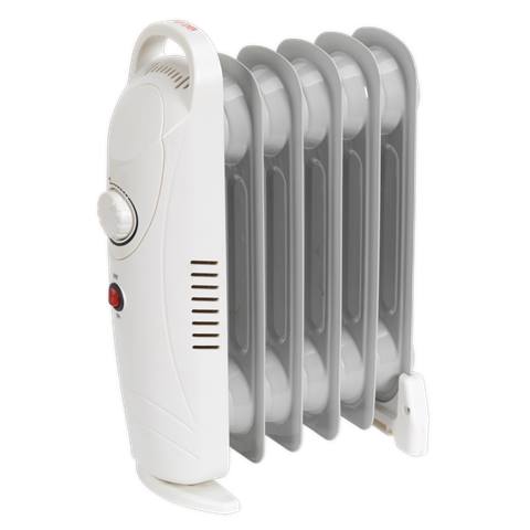 6-Element Oil-Filled Mini Radiator 800W/230V