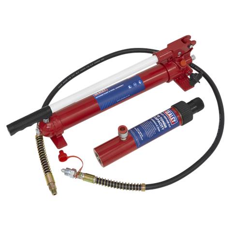 Snap Push Ram with Pump & Hose Assembly 10 Tonne
