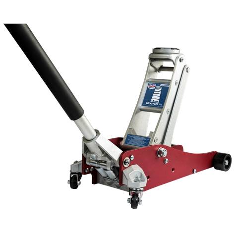 Premier Low Profile Aluminium Trolley Jack with Rocket Lift 1.8 Tonne