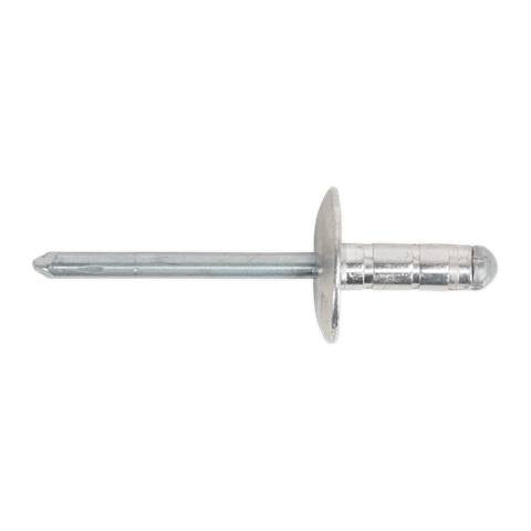 Aluminium Multi-Grip Large Flange Rivet 4.8 x 13mm - Pack of 200