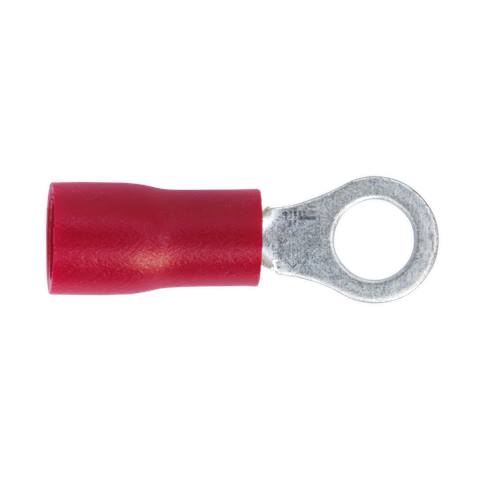 Easy-Entry Ring Terminal 4.3mm (4BA), Red - Pack of 100