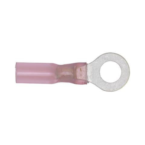Heat Shrink Ring Terminal 5.3mm, Red - Pack of 25