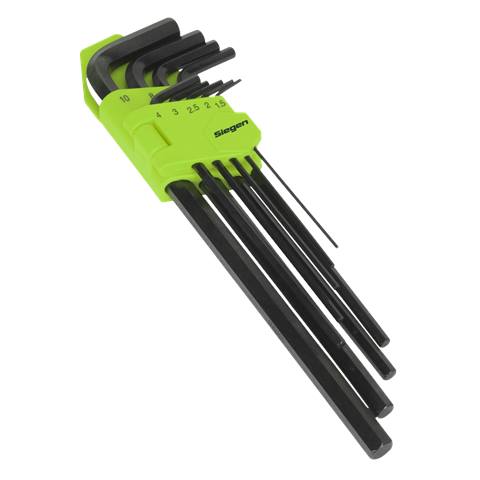 Extra-Long Hex Key Set 9pc