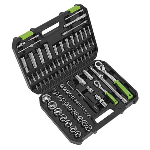Siegen Socket Set 1/4" & 1/2"Sq Drive 94pc