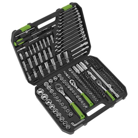 Siegen Socket Set 1/4", 3/8" & 1/2"Sq Drive 219pc