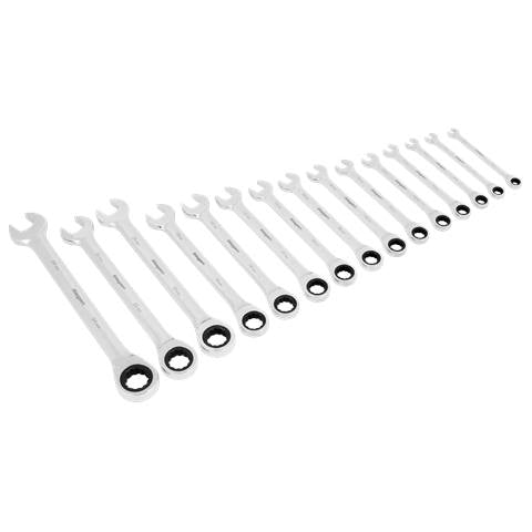 Siegen Combination Ratchet Spanner Set 15pc