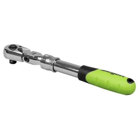 Siegen Extendable Flexi-Head Ratchet Wrench 3/8"Sq Drive