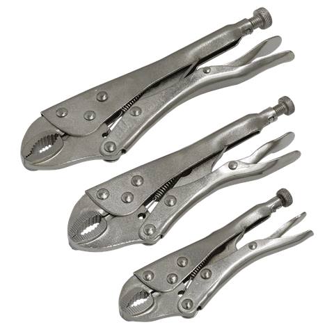 Siegen Locking Pliers Set 3pc