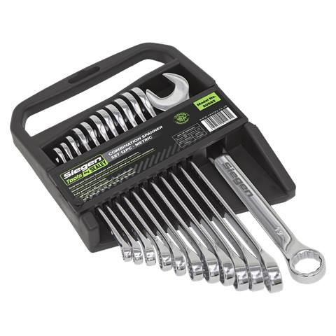 Siegen Combination Spanner Set 8-19mm 12pc