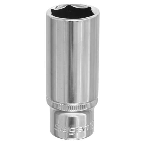 Siegen Deep Socket 3/8"Sq Drive 19mm