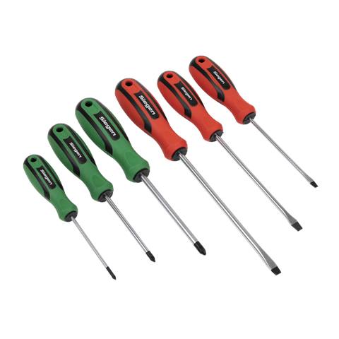 Siegen Soft Grip Screwdriver Set 6pc