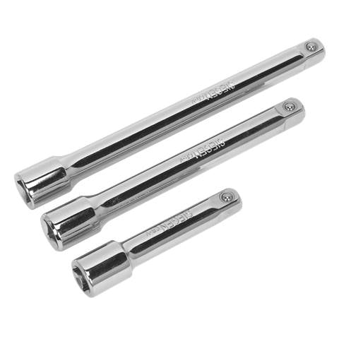 Siegen Extension Bar Set 3/8"Sq Drive 3pc