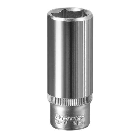 Premier Deep Socket 1/4"Sq Drive 14mm
